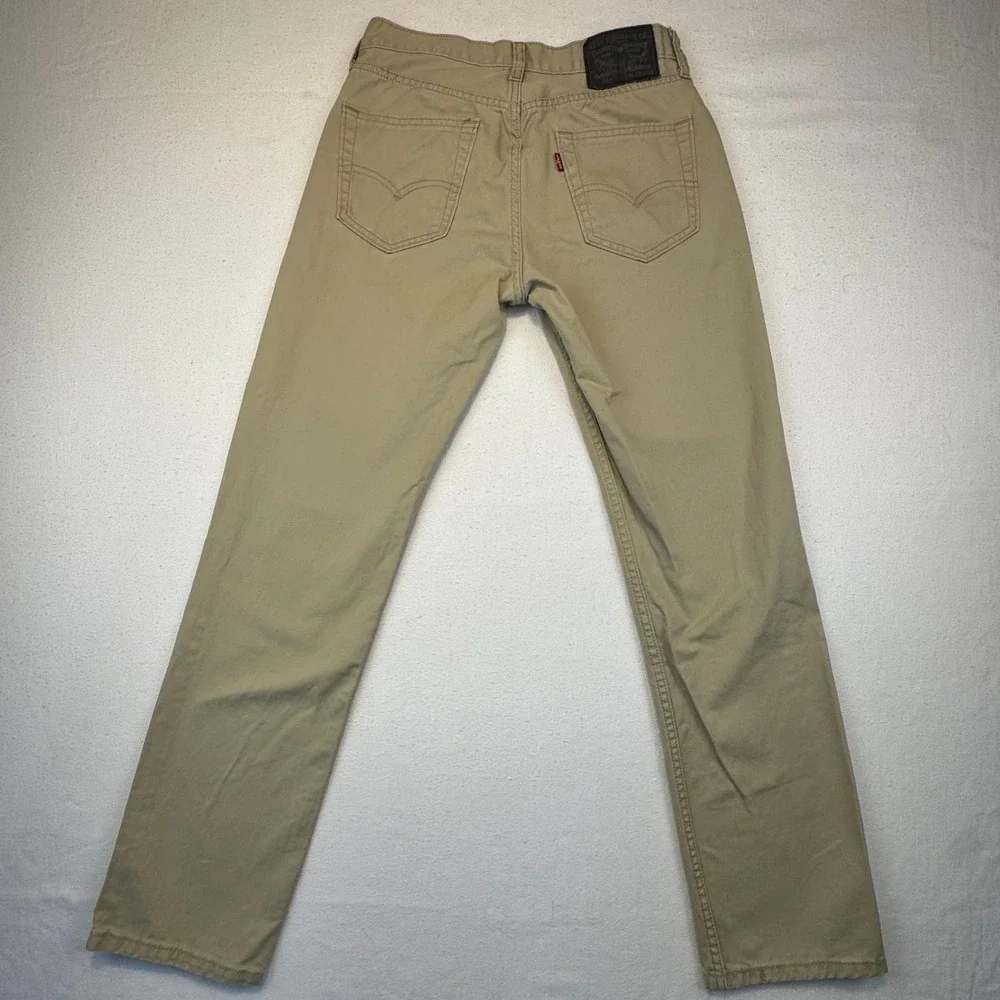 Levi's 511 Slim Fit‎ Pants Mens 29x32 Khaki Tan Twill Chino
